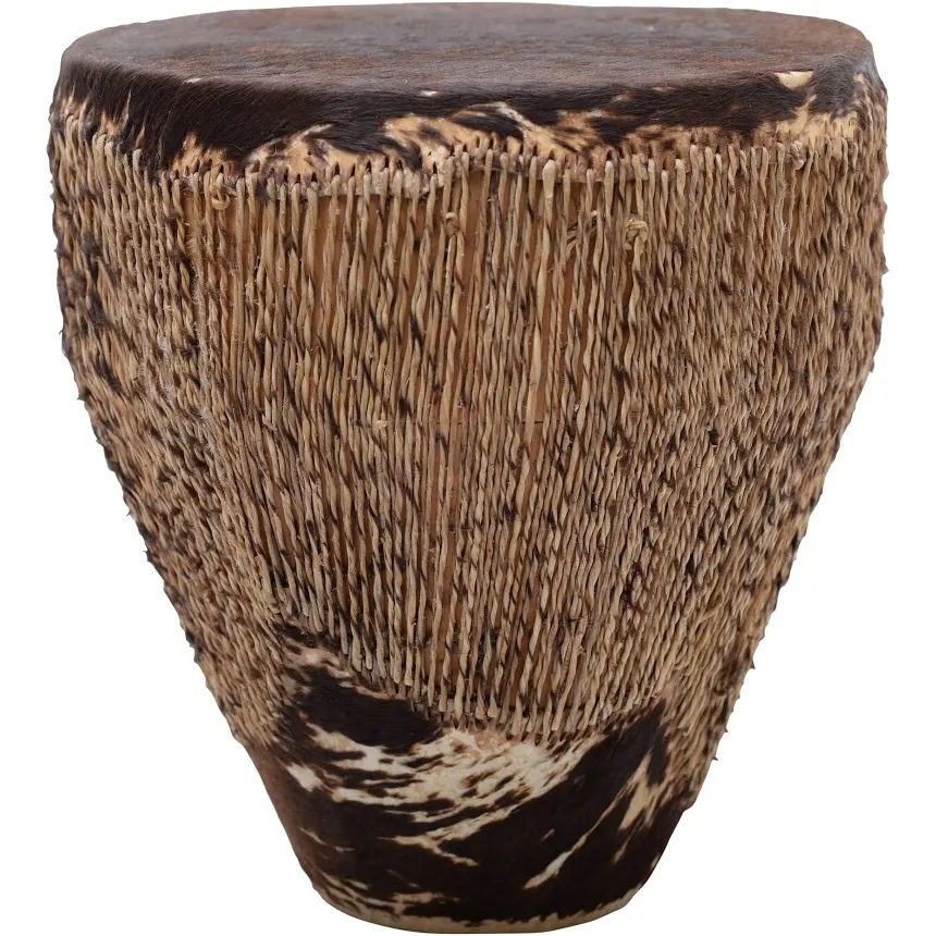Antique Hide-Covered Drum