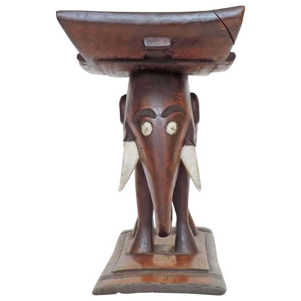 Elephant Ashanti Stool (Dark)